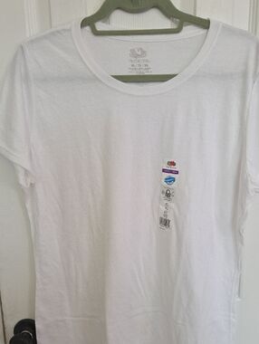 Fruit of the Loom White Short Sleeve Crew Tee
